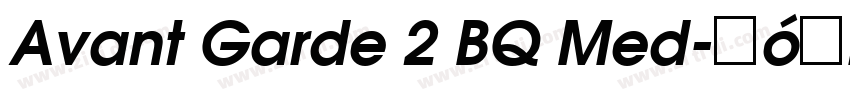 Avant Garde 2 BQ Med字体转换